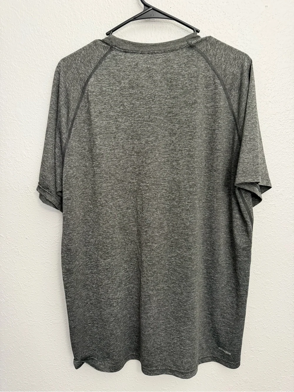 adidas Gray San Antonio Spurs Logo Short Sleeve Tee
